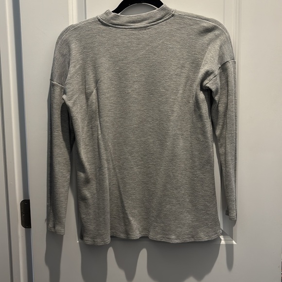 Eileen Fisher Gray Long Sleeve Tunic - Picture 3 of 6